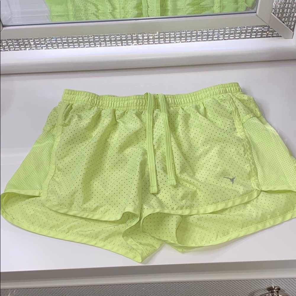 Neon athletic shorts